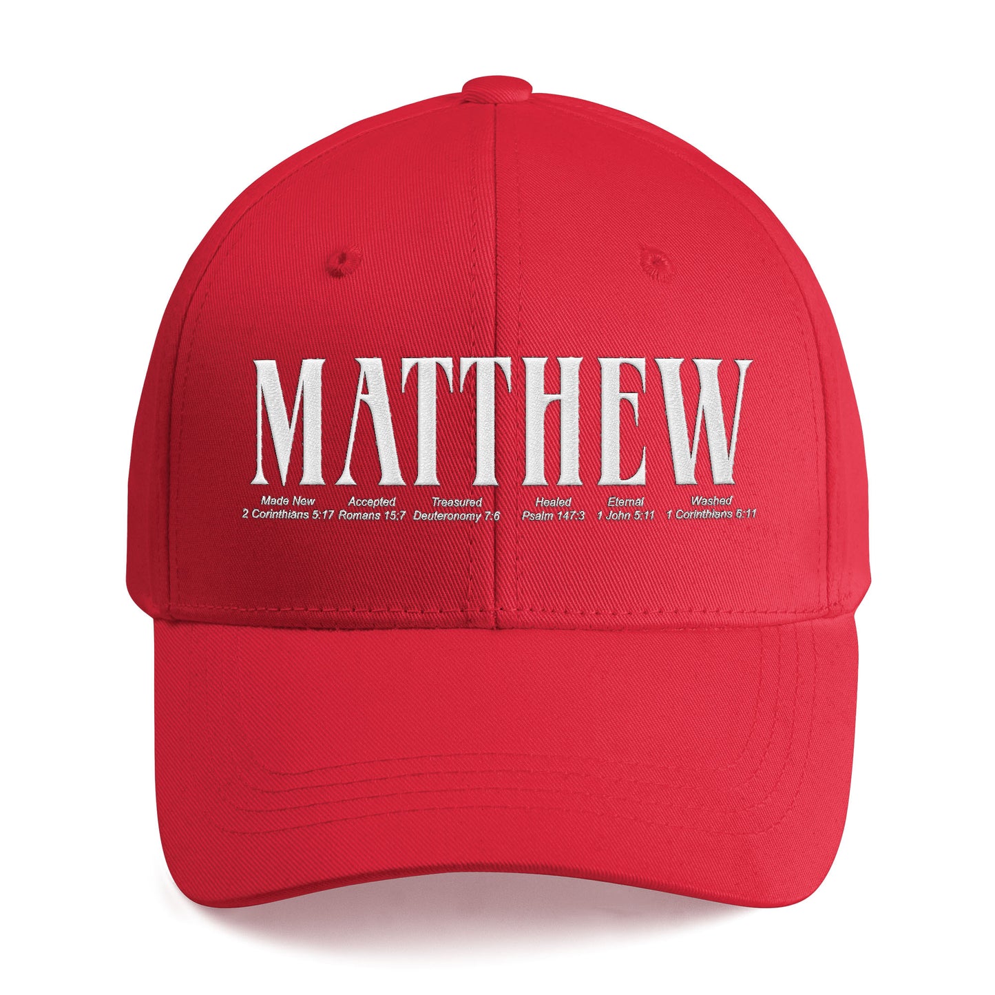 Personalized Embroidered Bible Verse Cap – Custom Name Christian Hat by CHRISTIANARTBAG