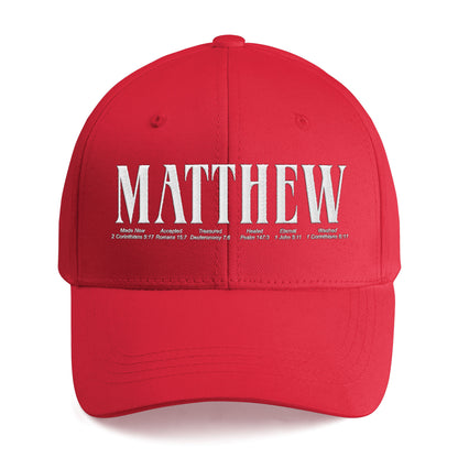 Personalized Embroidered Bible Verse Cap – Custom Name Christian Hat by CHRISTIANARTBAG