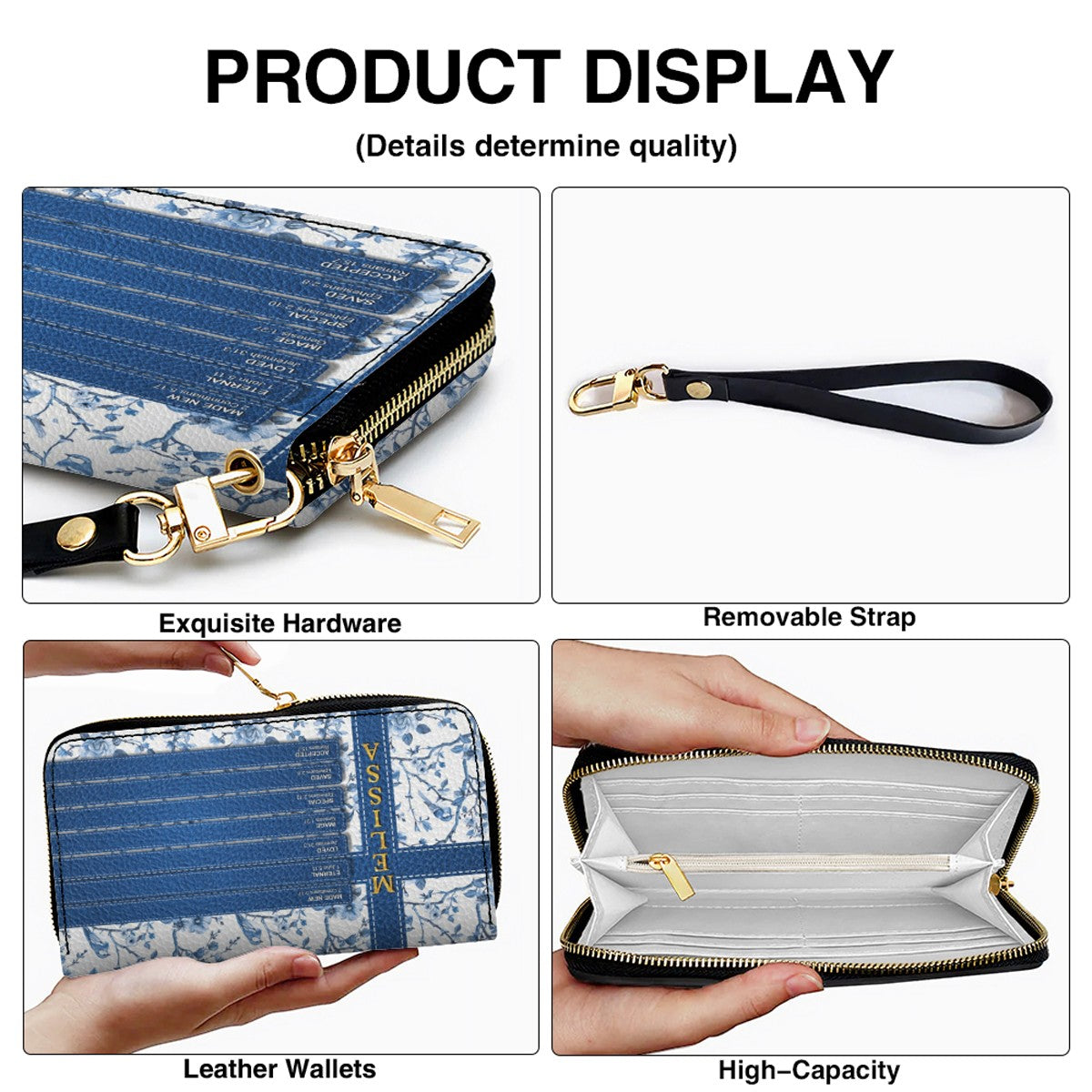 Personalized Leather Handbag – Discover Your Name Through Bible Verses | Custom Christian Handbag