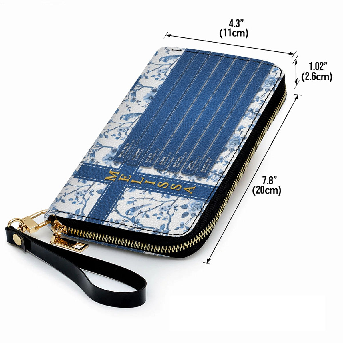 Personalized Leather Handbag – Discover Your Name Through Bible Verses | Custom Christian Handbag