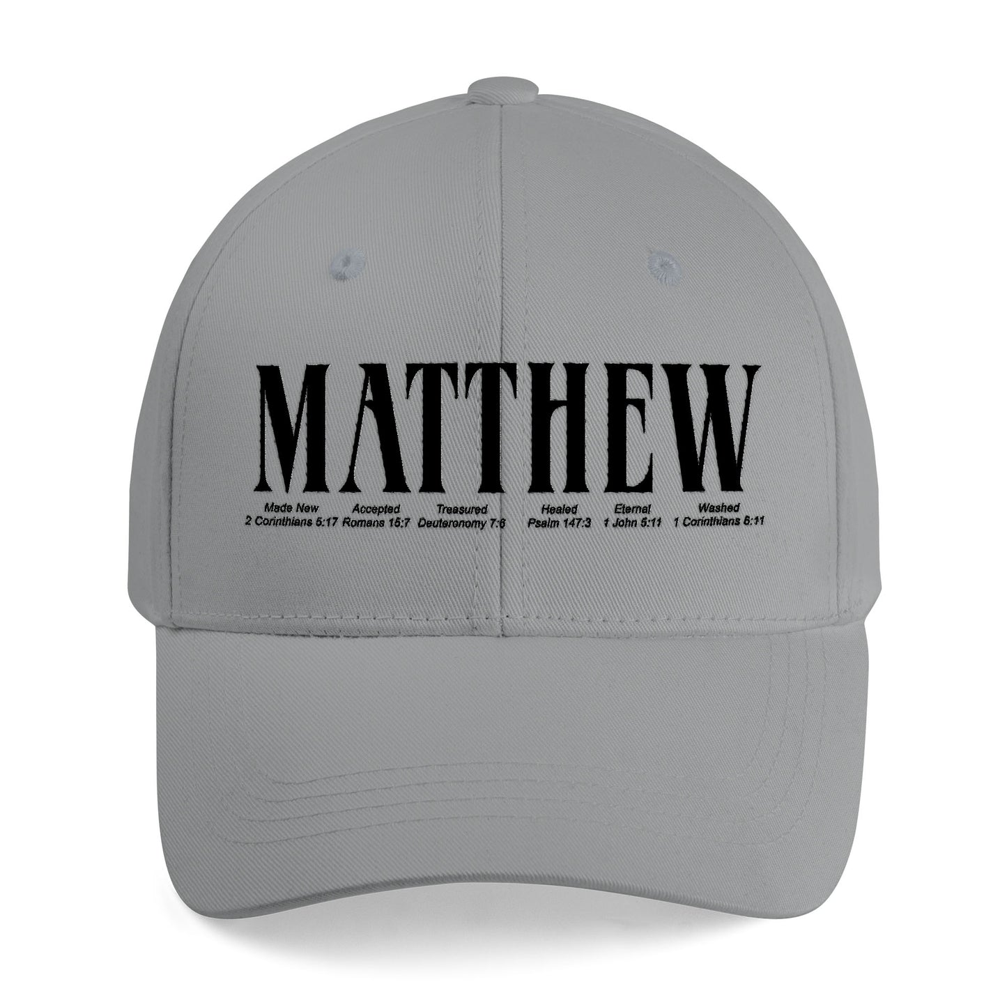 Personalized Embroidered Bible Verse Cap – Custom Name Christian Hat by CHRISTIANARTBAG