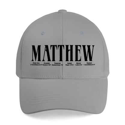 Personalized Embroidered Bible Verse Cap – Custom Name Christian Hat by CHRISTIANARTBAG