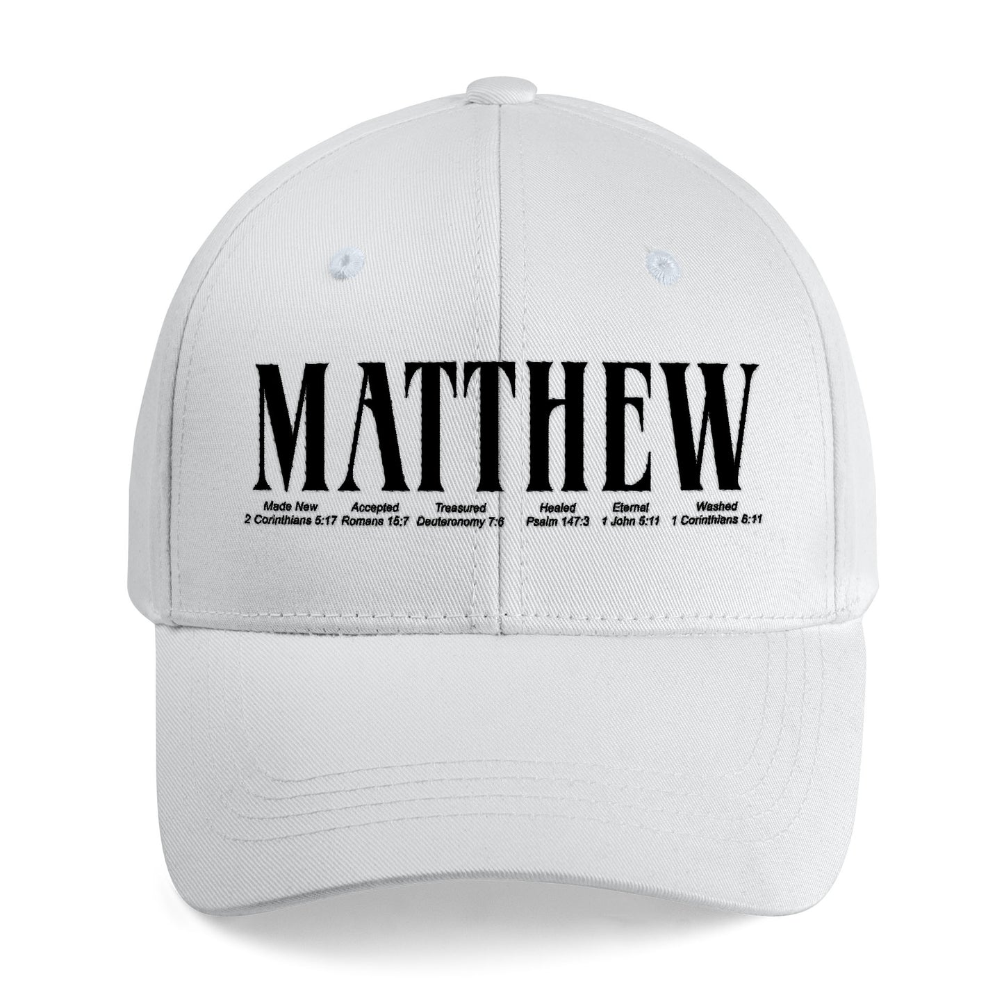 Personalized Embroidered Bible Verse Cap – Custom Name Christian Hat by CHRISTIANARTBAG