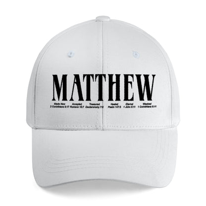 Personalized Embroidered Bible Verse Cap – Custom Name Christian Hat by CHRISTIANARTBAG
