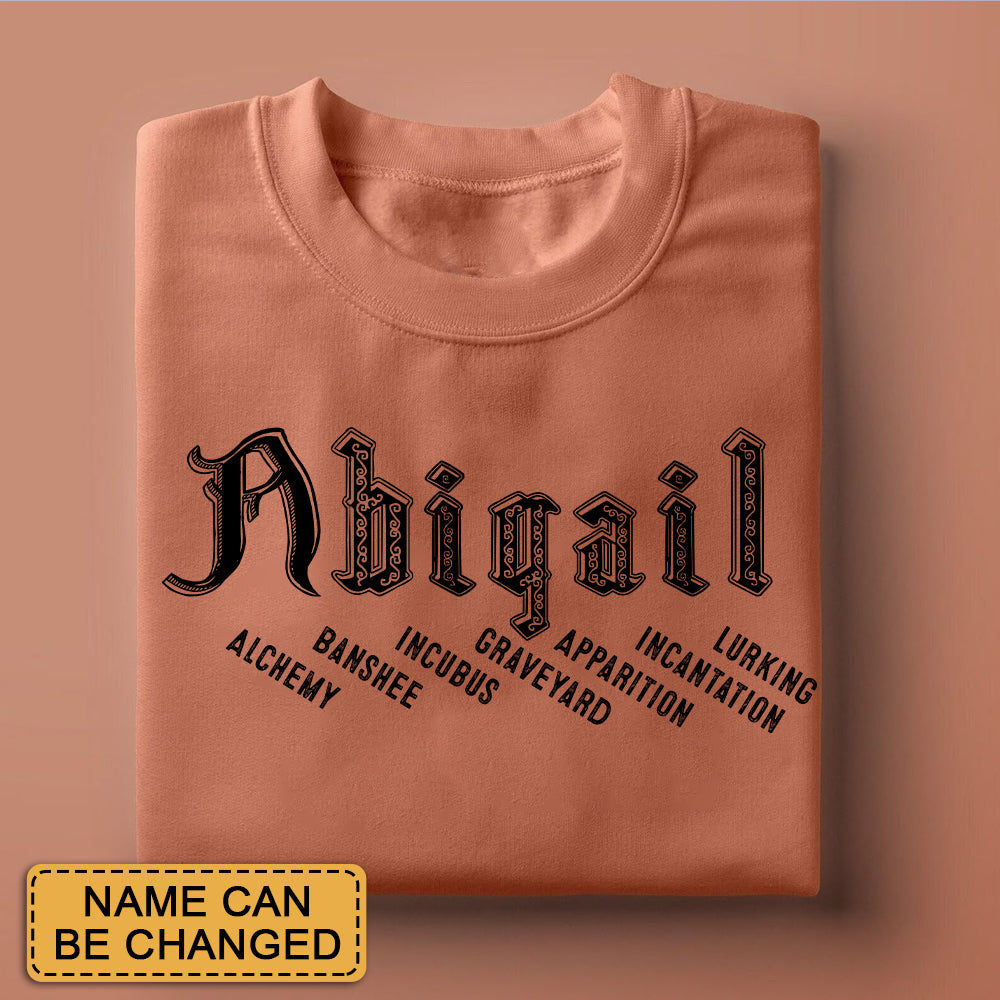Personalized Halloween Name Shirt - Each Letter Tells a Spooky Story