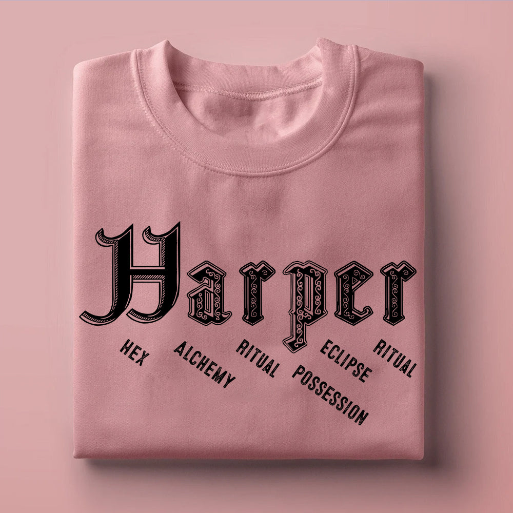 Personalized Halloween Name Shirt - Each Letter Tells a Spooky Story
