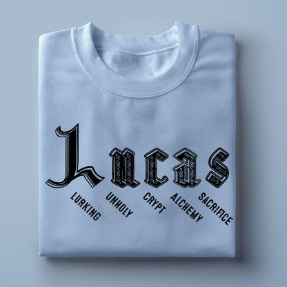 Personalized Halloween Name Shirt - Each Letter Tells a Spooky Story