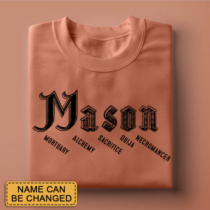Personalized Halloween Name Shirt - Each Letter Tells a Spooky Story