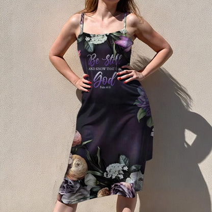 Christian Faith Dress for Women – Bible Verses Floral Print Maxi Dress with Bible Verses | Inspirational Religious Summer Dress