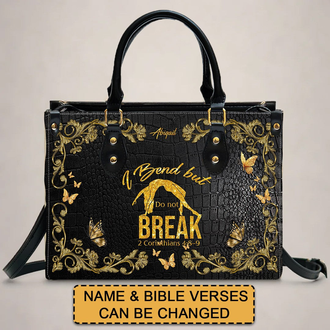 Custom “I Bend But Do Not Break” Bible Verse Bag – Personalized Christian Handbag