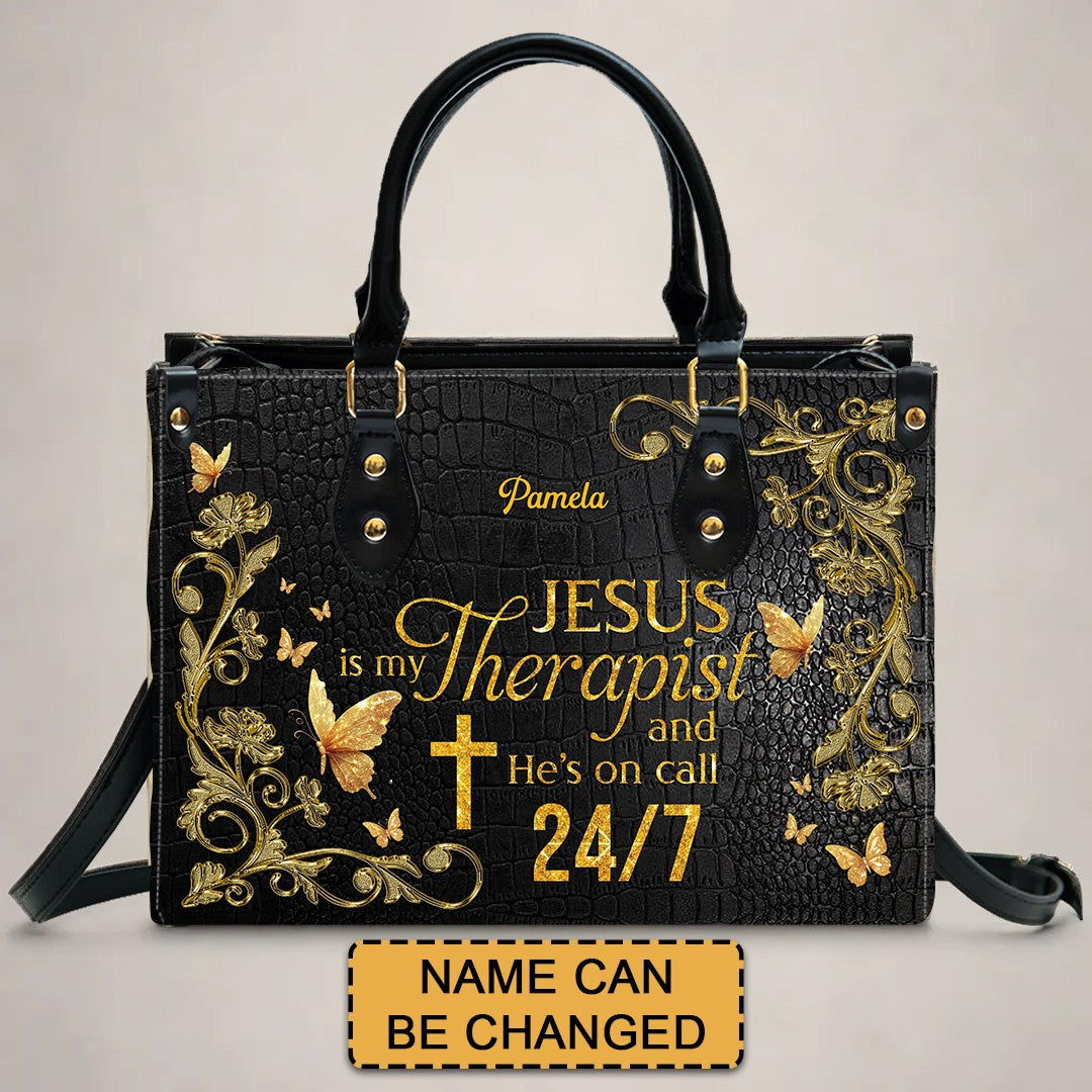 CHRISTIANARTBAG Handbags - Personalized Leather Handbag for Christian Women – “I’m not lucky — I’m CHOSEN.”