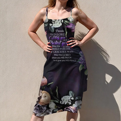 Christian Faith Dress for Women – Bible Verses Floral Print Maxi Dress with Bible Verses | Inspirational Religious Summer Dress