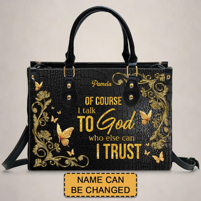 CHRISTIANARTBAG Handbags - Personalized Leather Handbag for Christian Women – “I’m not lucky — I’m CHOSEN.”