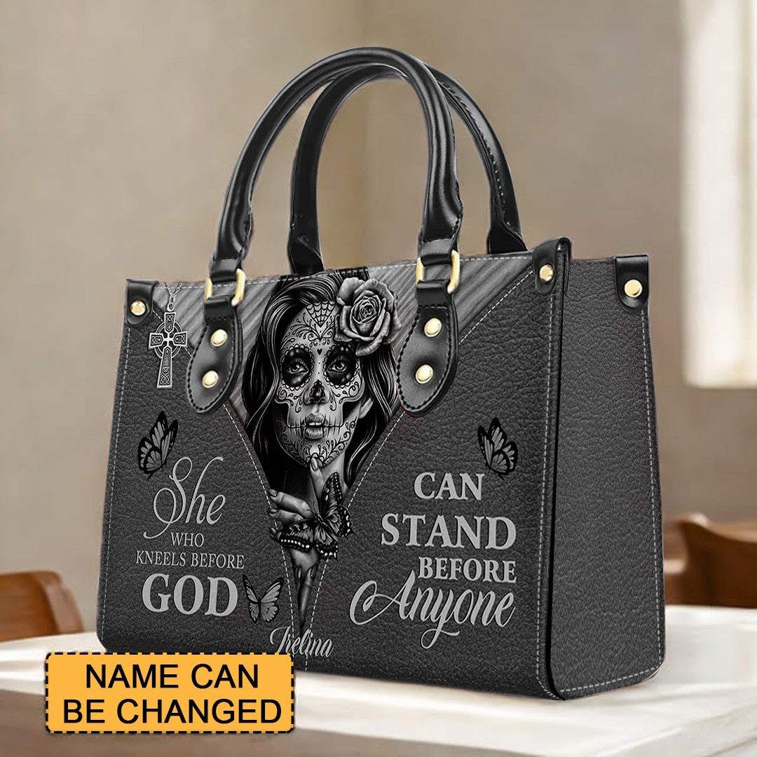CHRISTIANARTBAG Handbags - Bless You and Protect You | Día de los Muertos Style – Mexican Sugar Skull & Bible Verse Bag for Women