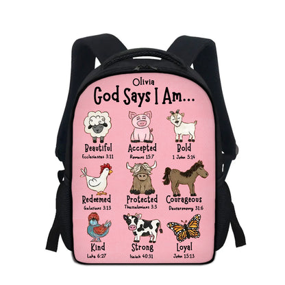 Faith-Based Kids Backpacks with Name – Christian Gifts for Boys and Girls