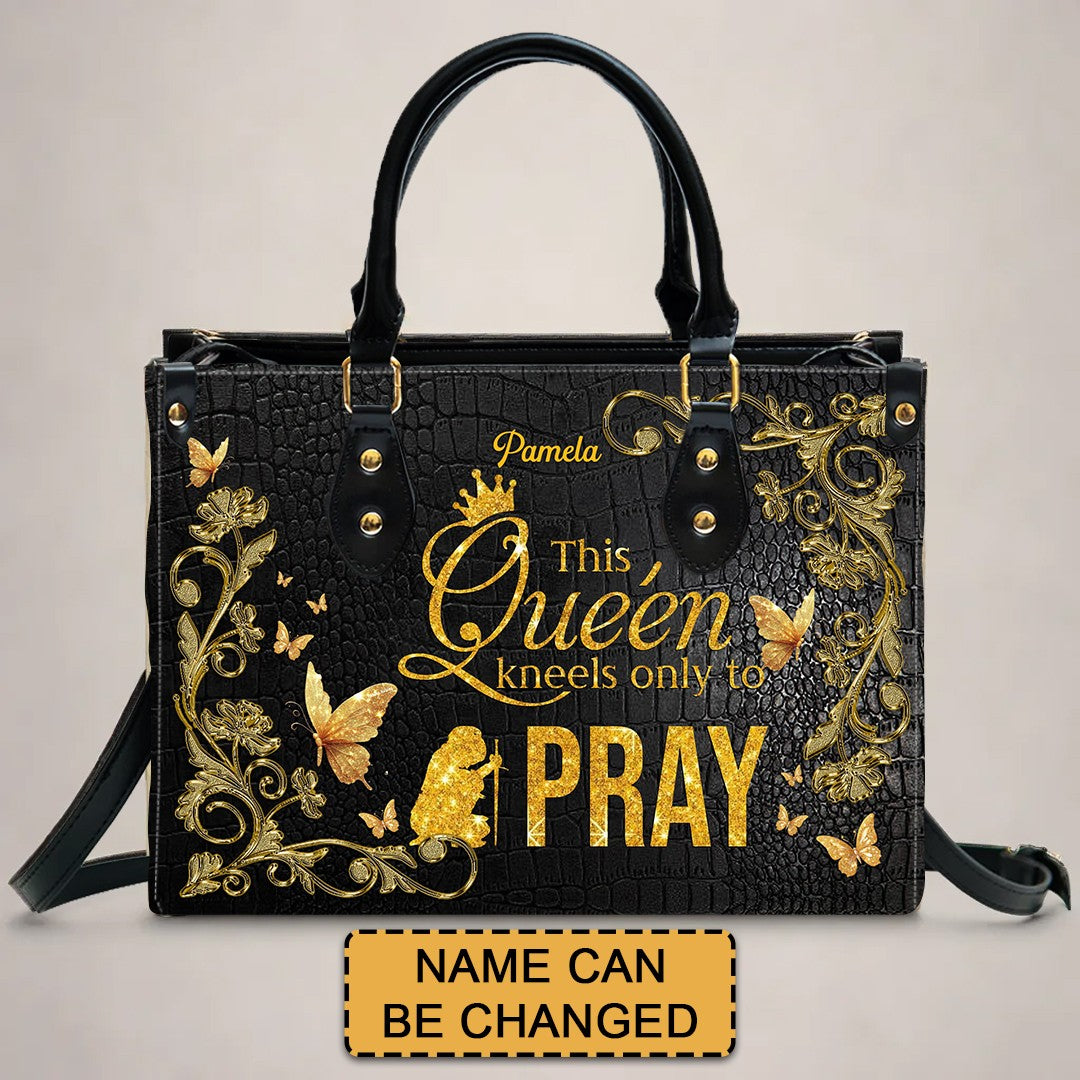 CHRISTIANARTBAG Handbags - Personalized Leather Handbag for Christian Women – “I’m not lucky — I’m CHOSEN.”