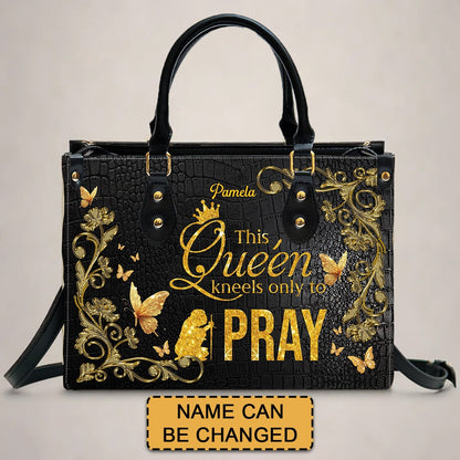 CHRISTIANARTBAG Handbags - Personalized Leather Handbag for Christian Women – “I’m not lucky — I’m CHOSEN.”