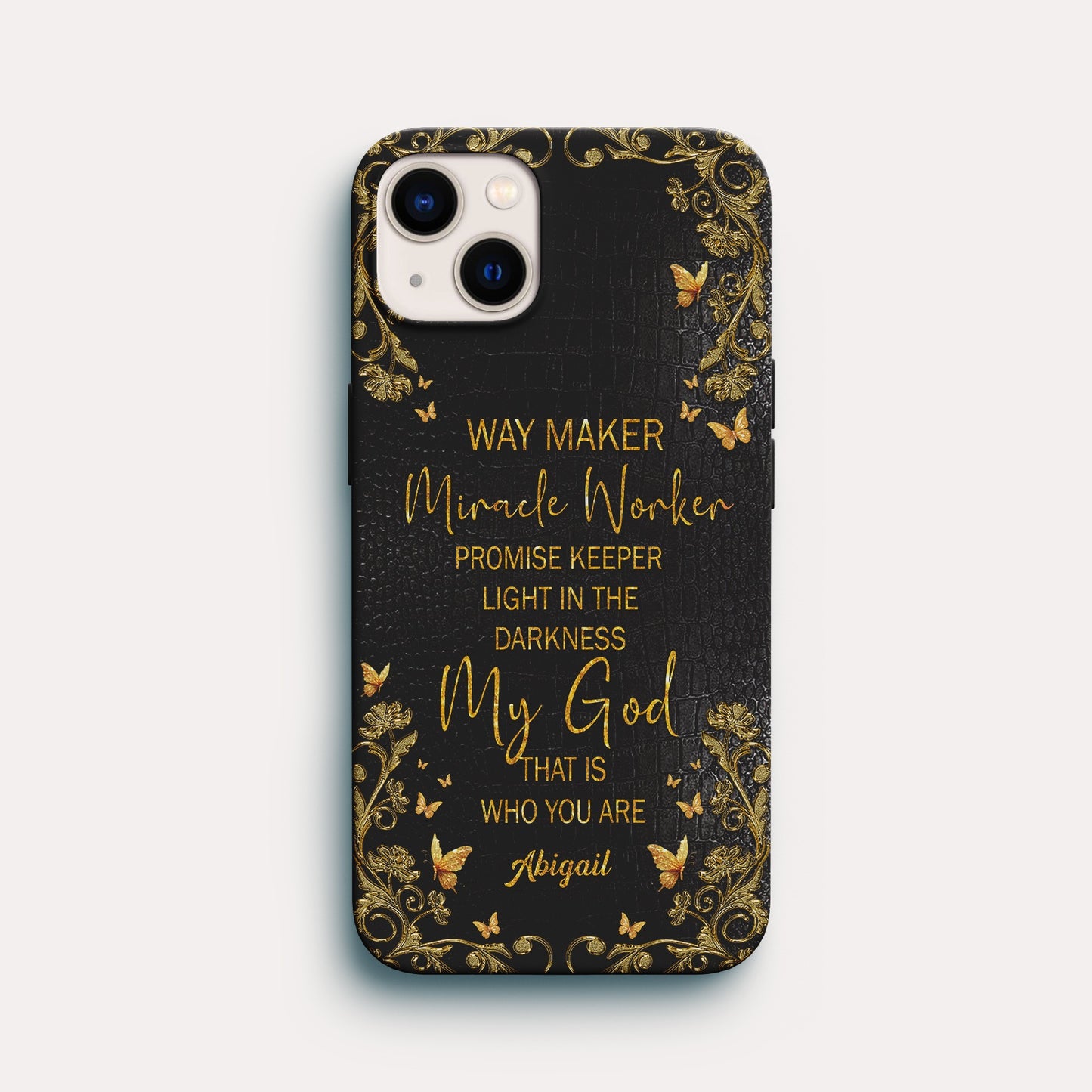 Christianartbag Phone Case, Uncover the sacred meaning of your name, Bible Verse Phone Case.