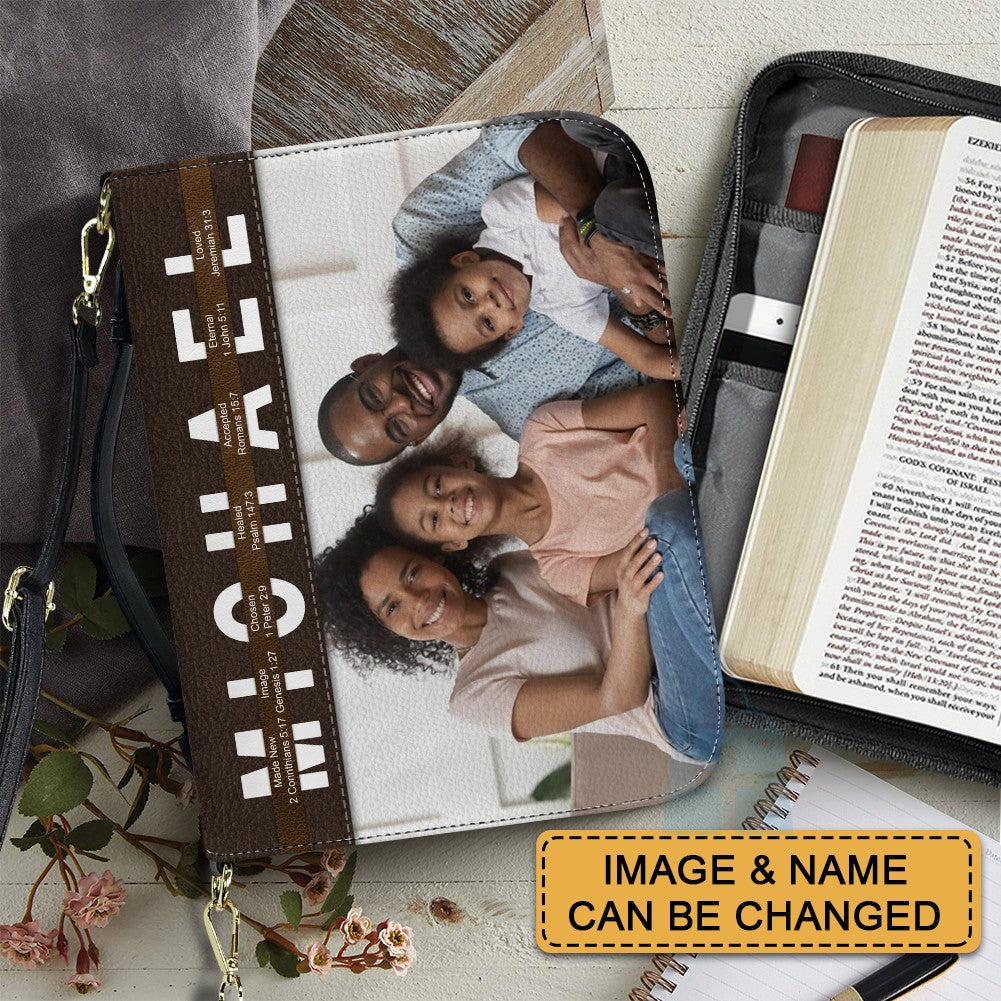 CHRISTIANARTBAG Bible Cover - Uncover the sacred meaning of your name - Custom Name and Image - Personalized Bible Cover, CABBBCV01051325.