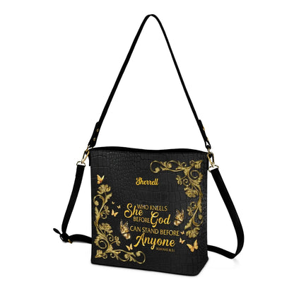 Personalized Christian Bucket Bag – Custom Name & Bible Verse | CHRISTIANARTBAG
