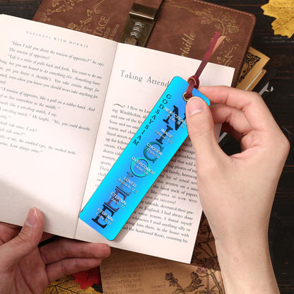 Personalized Christian Leather Bookmark – Custom Name & Bible Verses – God Says I Am Gift for Book Lovers
