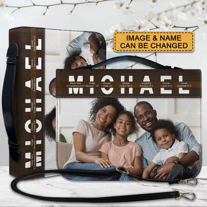 CHRISTIANARTBAG Bible Cover - Uncover the sacred meaning of your name - Custom Name and Image - Personalized Bible Cover, CABBBCV01051325.