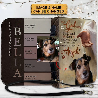 CHRISTIANARTBAG Bible Cover - And GOD Said "I Will Send Them Without Wings So No One Suspects They Are" - Personalized Pet Bible Covers, CABBBCV02190525.