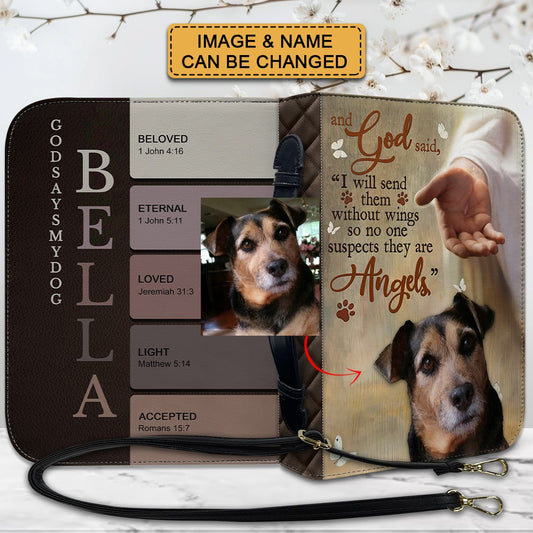 CHRISTIANARTBAG Bible Cover - And GOD Said "I Will Send Them Without Wings So No One Suspects They Are" - Personalized Pet Bible Covers, CABBBCV02190525.