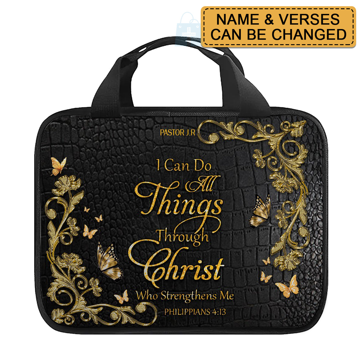 Personalized Canvas Bible Cover – Custom Name & Bible Verse | CHRISTIANARTBAG