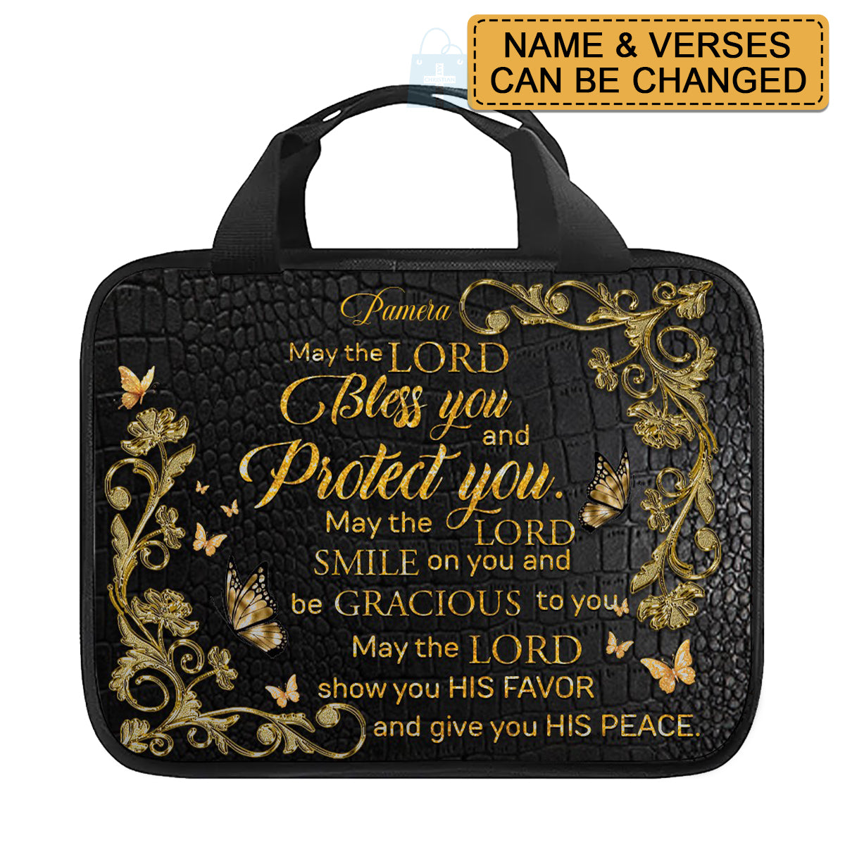 Personalized Canvas Bible Cover – Custom Name & Bible Verse | CHRISTIANARTBAG
