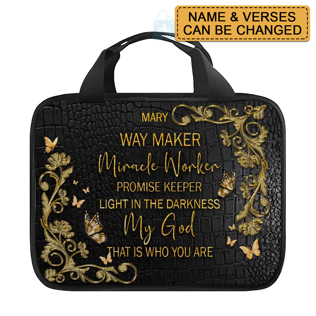 Personalized Canvas Bible Cover – Custom Name & Bible Verse | CHRISTIANARTBAG