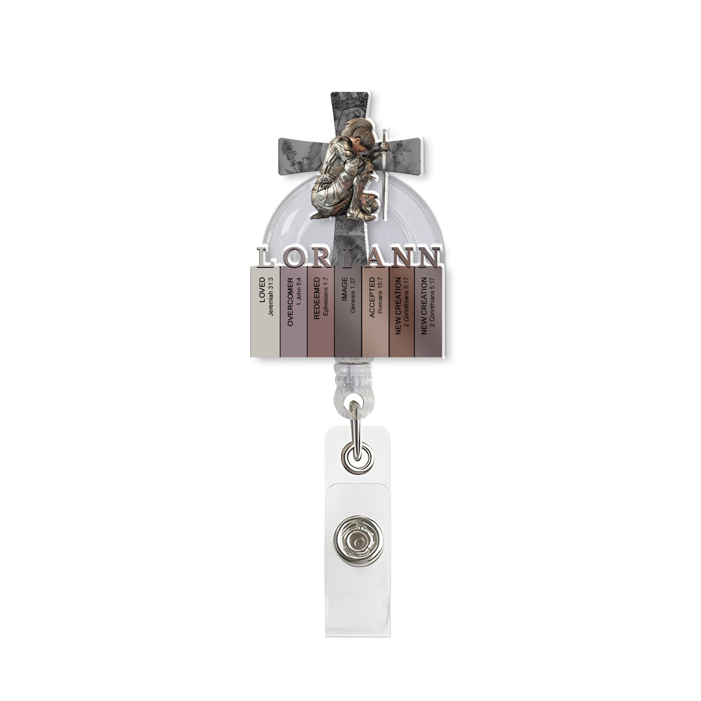 Personalized Badge Reel – Personalized Acrylic ID Holder | CHRISTIANARTBAG CAB01051525.