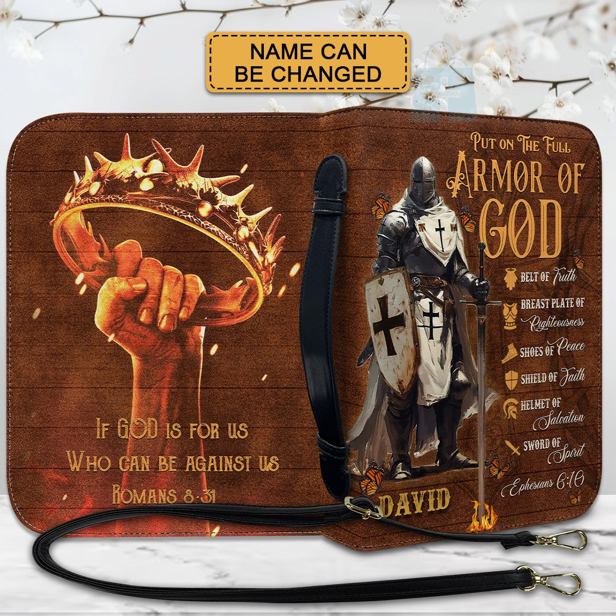 CHRISTIANARTBAG Bible Cover - Put On The Full Armor Of GOD – Personalized Bible Cover Armor OF GOD - CAB01052325