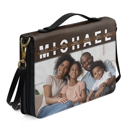 CHRISTIANARTBAG Bible Cover - Uncover the sacred meaning of your name - Custom Name and Image - Personalized Bible Cover, CABBBCV01051325.