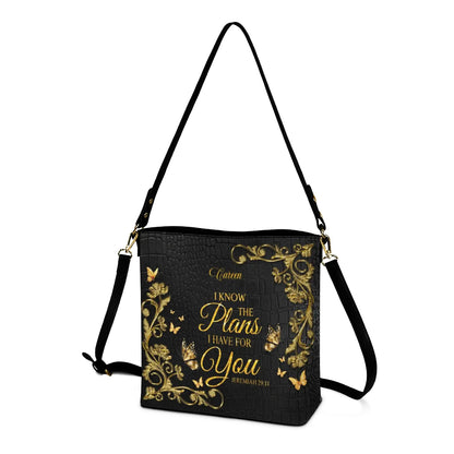 Personalized Christian Bucket Bag – Custom Name & Bible Verse | CHRISTIANARTBAG