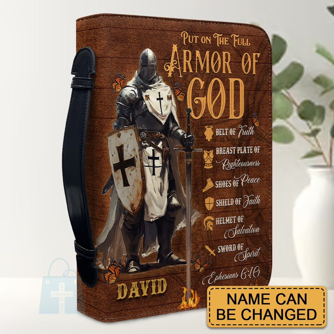 CHRISTIANARTBAG Bible Cover - Put On The Full Armor Of GOD – Personalized Bible Cover Armor OF GOD - CAB01052325