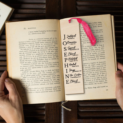 CHRISTIANARTBAG Bookmark - Uncover The Sacred Meaning Of Your Name - Personalized Bookmark - Custom Name Bookmark - Christian Gifts