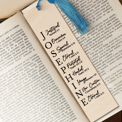 CHRISTIANARTBAG Bookmark - Uncover The Sacred Meaning Of Your Name - Personalized Bookmark - Custom Name Bookmark - Christian Gifts