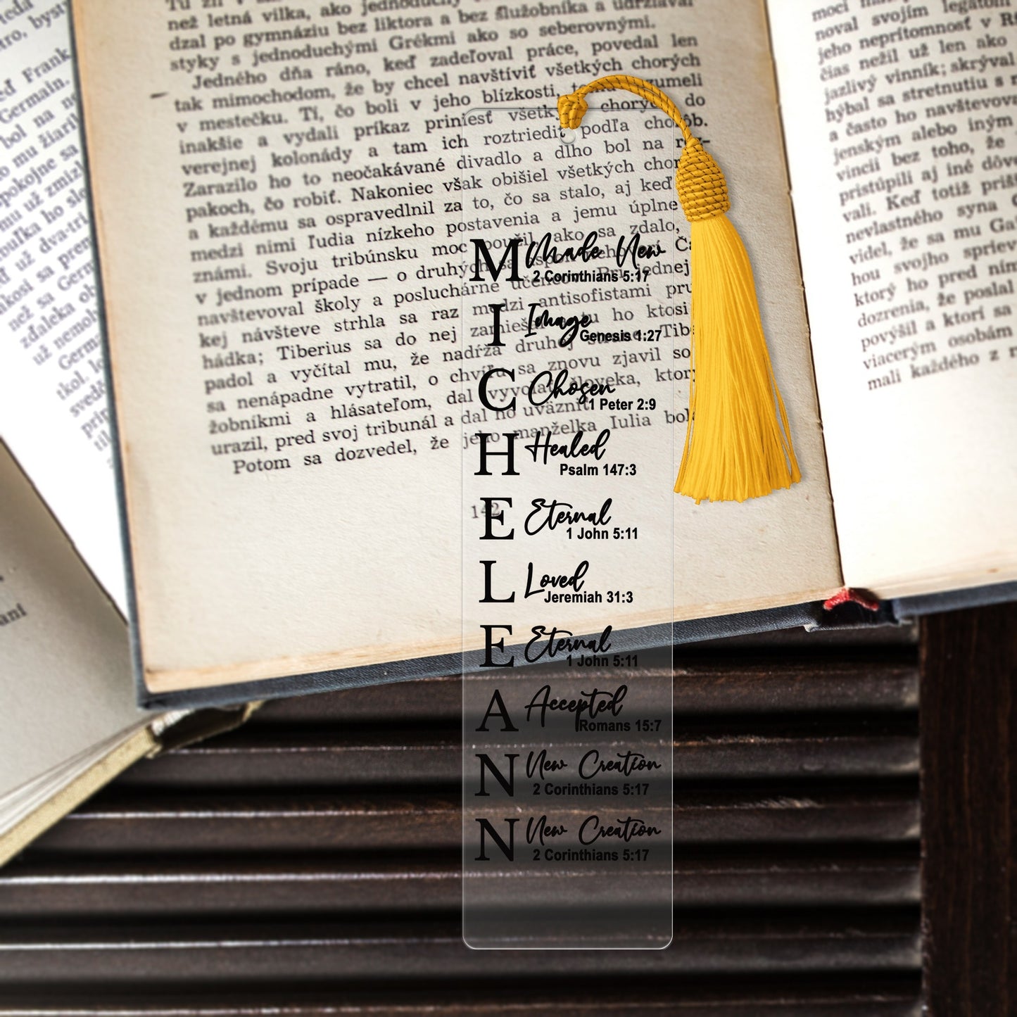 CHRISTIANARTBAG Bookmark - Uncover The Sacred Meaning Of Your Name - Personalized Bookmark - Custom Name Bookmark - Christian Gifts