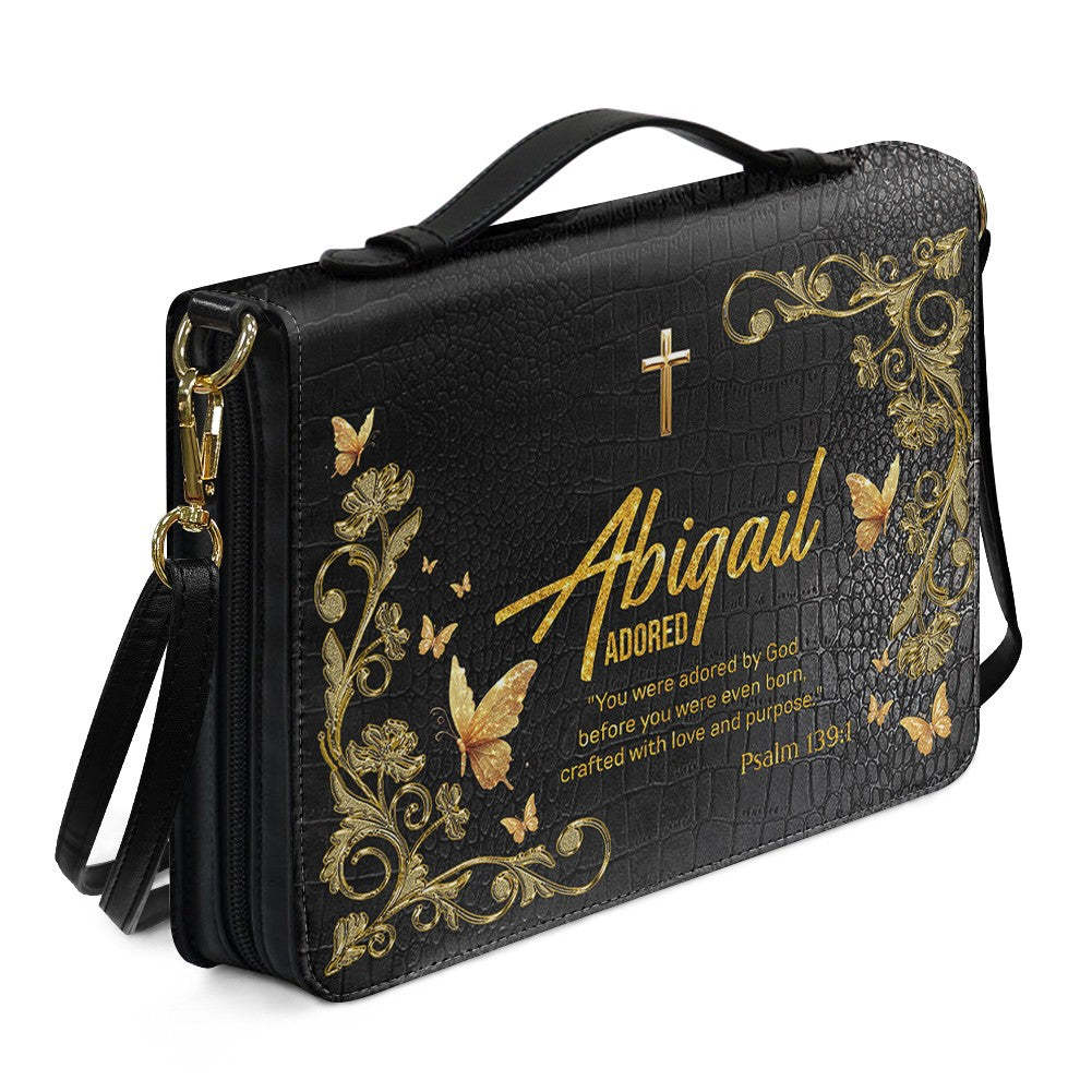 CHRISTIANARTBAG Bible Cover - Uncover the sacred meaning of your name - Personalized Bible Cover, CABBBCV01100625