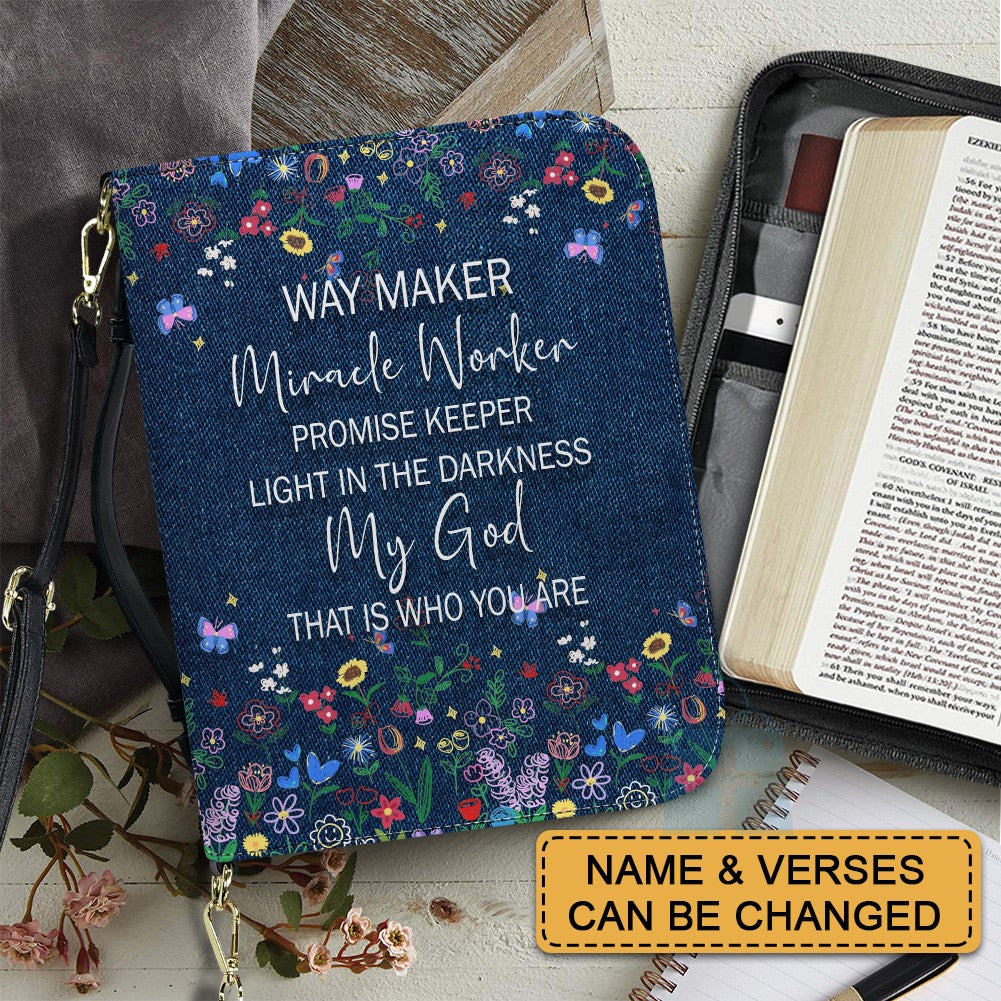 CHRISTIANARTBAG Bible Cover - I Know The Plans I Have For You - Custom Name and Bible Verse - Personalized Bible Cover, CABBBCV01180625