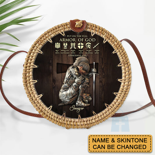 Christianartbag Rattan Bag | Personalized Rattan Bag for Christian Women – Faith-Inspired, Eco-Friendly & Stylish