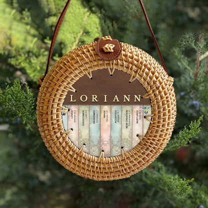 Christianartbag Rattan Bag | Uncover the sacred meaning of your name - Personalized Rattan Bag for Christian Women – Faith-Inspired, Eco-Friendly & Stylish