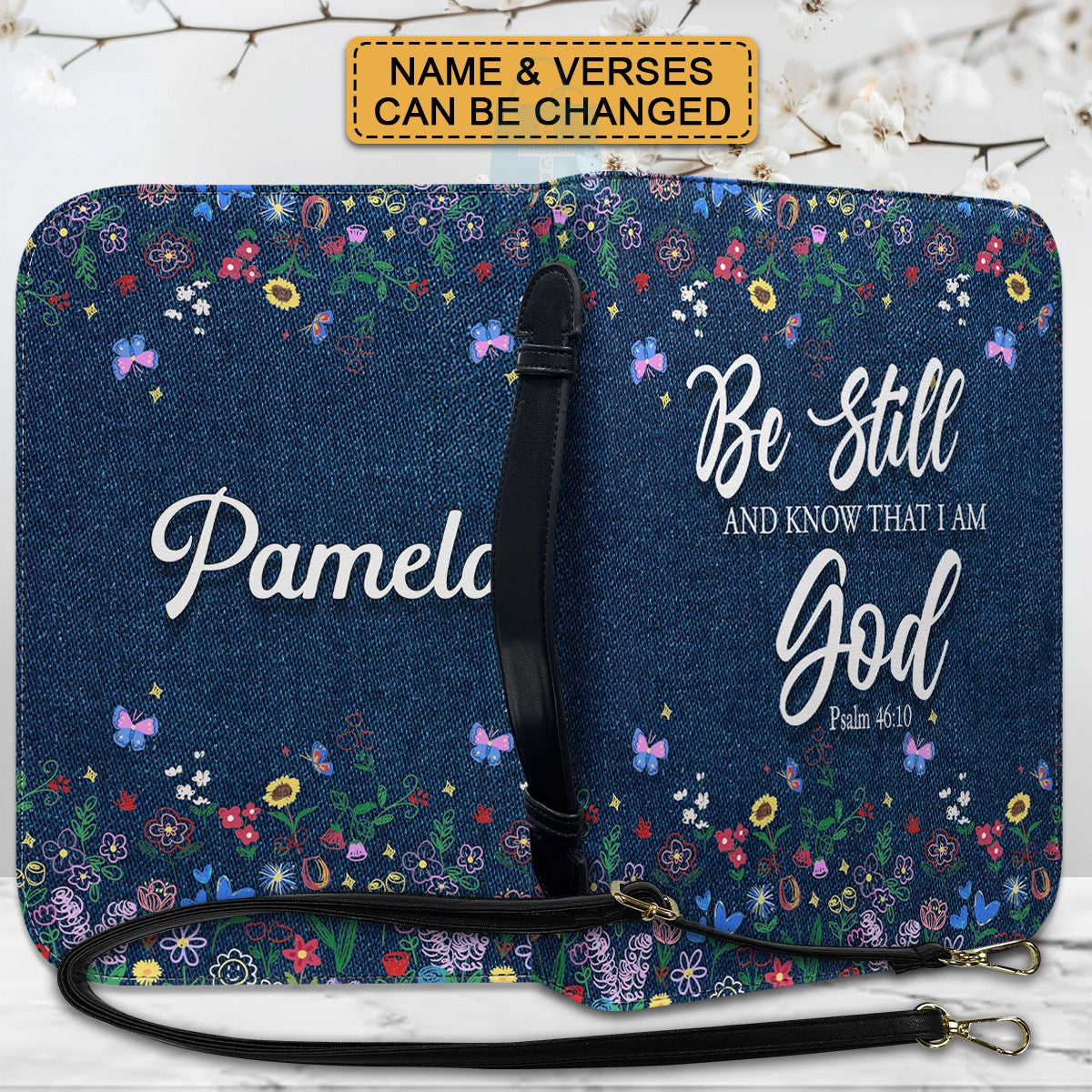 CHRISTIANARTBAG Bible Cover - I Know The Plans I Have For You - Custom Name and Bible Verse - Personalized Bible Cover, CABBBCV01180625