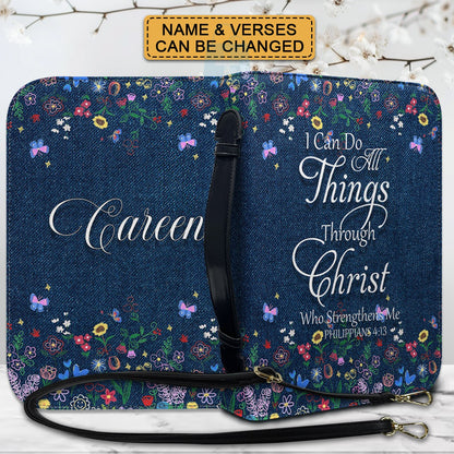 CHRISTIANARTBAG Bible Cover - I Know The Plans I Have For You - Custom Name and Bible Verse - Personalized Bible Cover, CABBBCV01180625