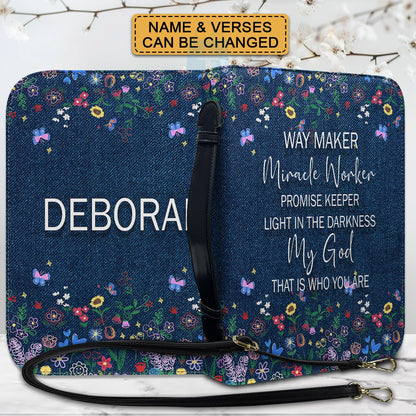 CHRISTIANARTBAG Bible Cover - I Know The Plans I Have For You - Custom Name and Bible Verse - Personalized Bible Cover, CABBBCV01180625