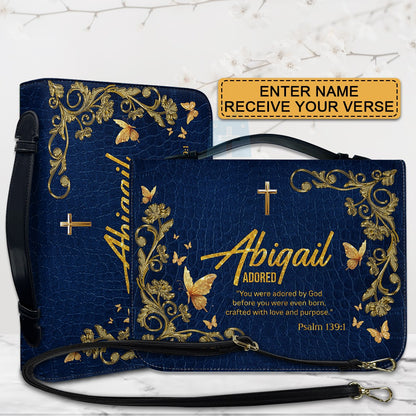 CHRISTIANARTBAG Bible Cover - Uncover the sacred meaning of your name - Personalized Bible Cover, CABBBCV01100625