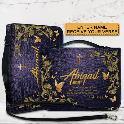 CHRISTIANARTBAG Bible Cover - Uncover the sacred meaning of your name - Personalized Bible Cover, CABBBCV01100625