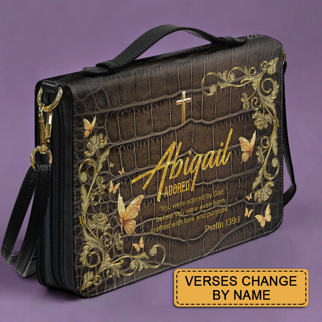 CHRISTIANARTBAG Bible Cover - Uncover the sacred meaning of your name - Personalized Bible Cover, CABBBCV01100625
