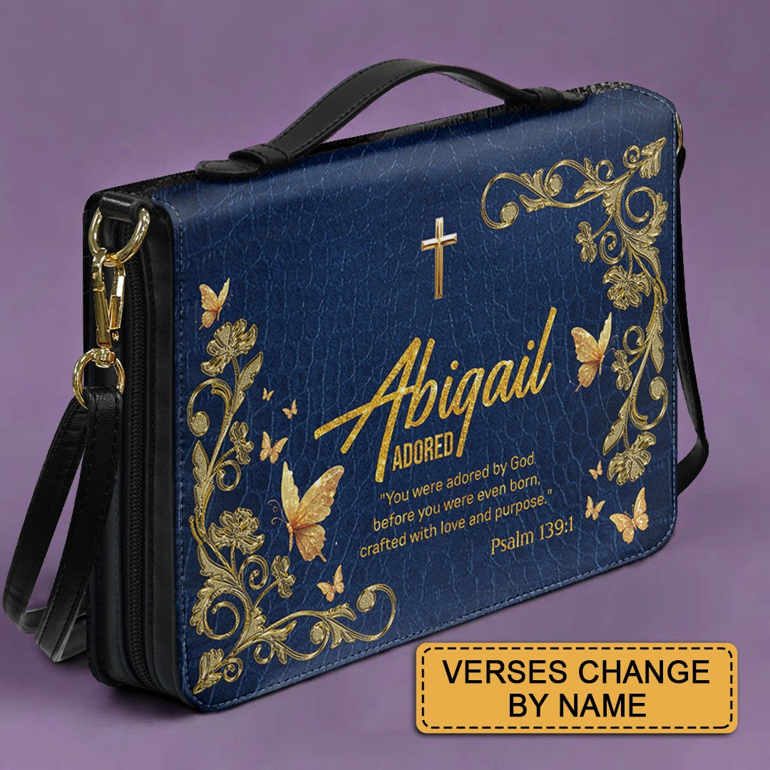 CHRISTIANARTBAG Bible Cover - Uncover the sacred meaning of your name - Personalized Bible Cover, CABBBCV01100625